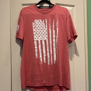 Men's Red Graphic Short Sleeve Tee